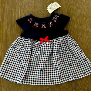 Baby cherry dress 12 months